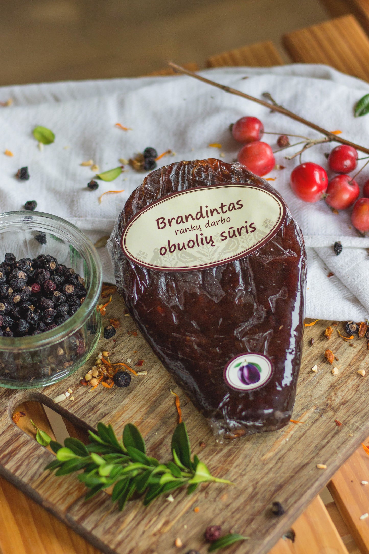 Brandintas obuolių sūris su Slyvomis-Brandintas