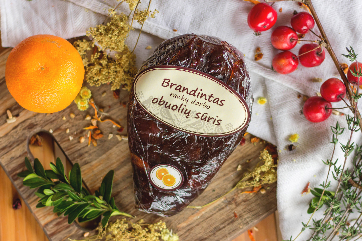 Brandintas obuolių sūris su Apelsinais
