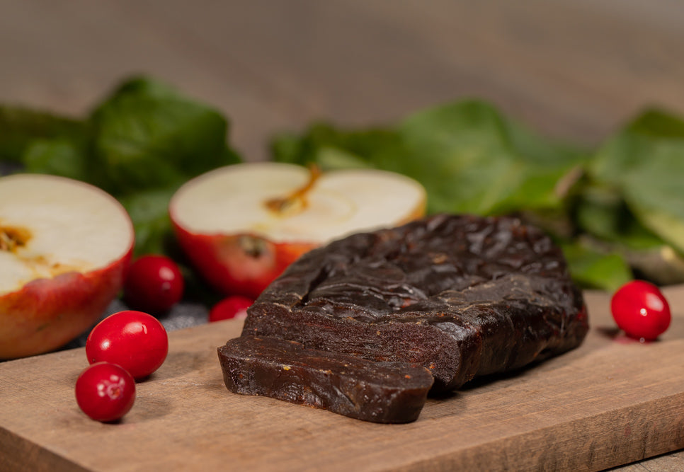 Brandintas obuolių sūris su Spanguolėmis