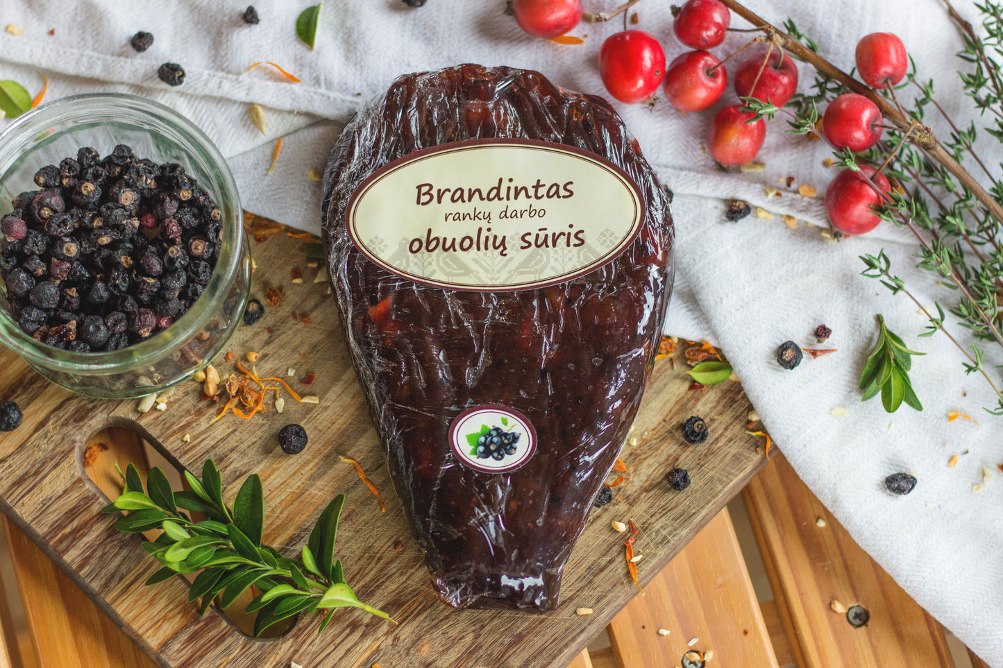 Brandintas obuolių sūris su Juodaisiais serbentais-Brandintas