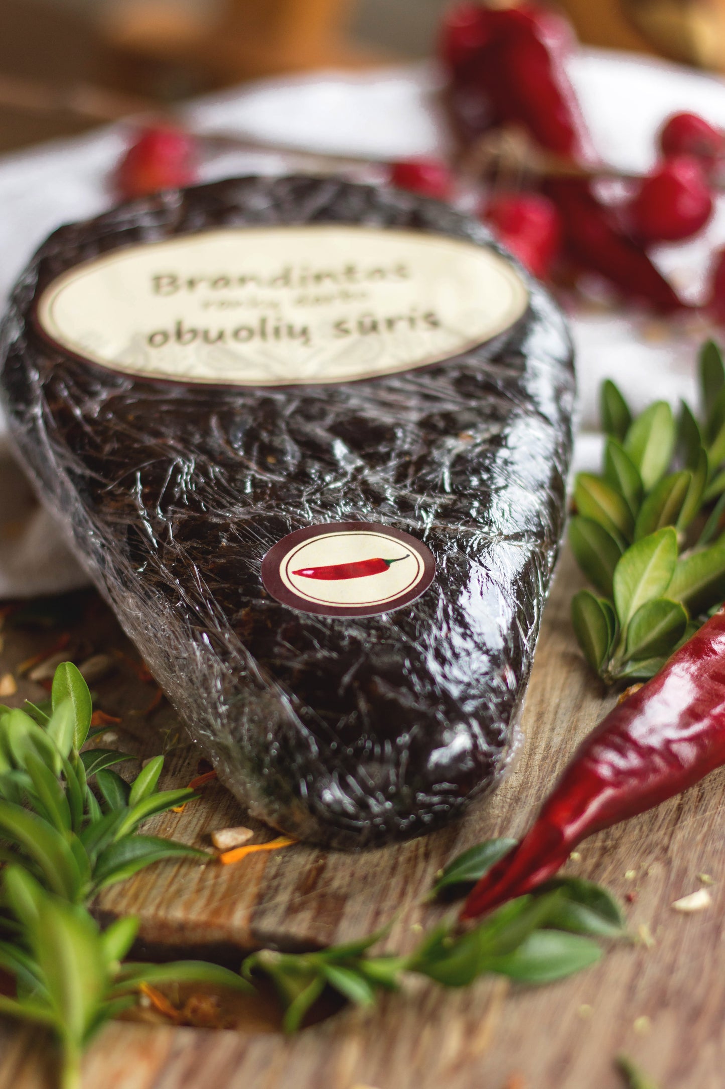 Brandintas obuolių sūris su Piri Piri aitriąja paprika-Brandintas