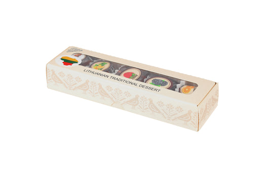 Brandinto obuolių sūrio assorti 5 vnt. Šventinėje pakuotėje-Brandintas