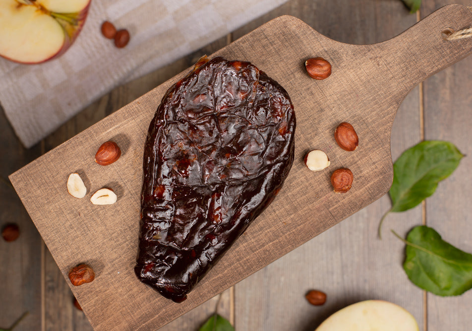 Brandintas obuolių sūris su Lazdyno riešutais